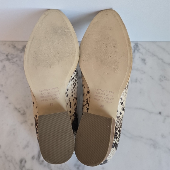 SILENT D, Ivtay Python Snakeskin Lether Nude Boot Bootie, Size 7.5 (38) - Picture 12 of 14